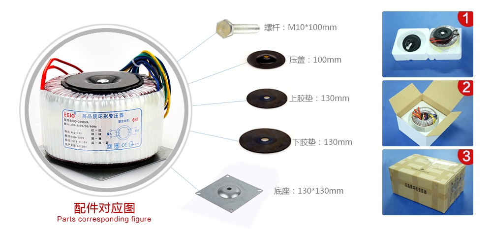 環(huán)形變壓器配件圖
