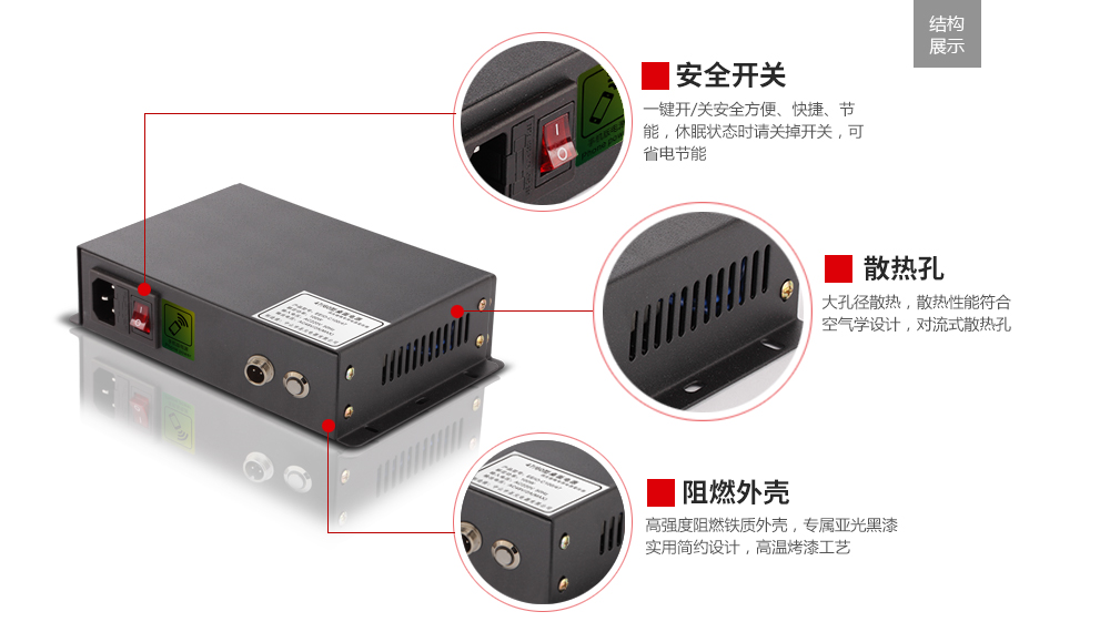 調光玻璃電源外部結構